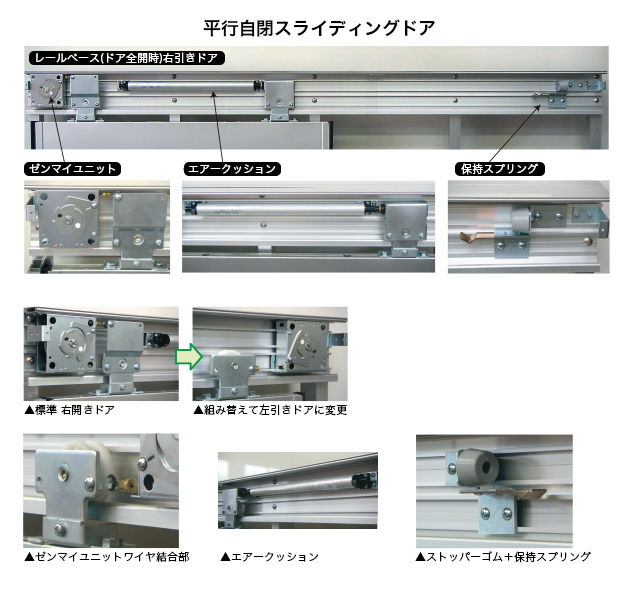 エクセルスライディングドア SS-1型 SS-3型 平行自閉スライディングドア